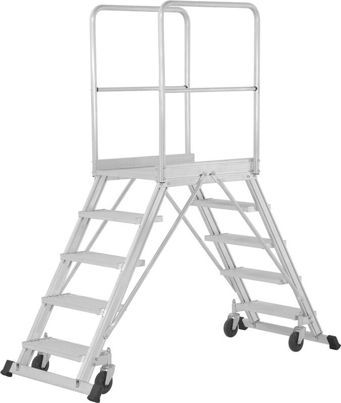 Plateforme mobile 2x7 marches - Hauteur max. de travail 3.70m - 688907