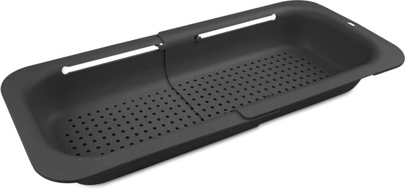 Sieb über der Spüle (34–47 cm), erweiterbarer Küchen-Abflusskorb, einziehbares Kunststoffsieb zum Abtropfen gekochter Nu...