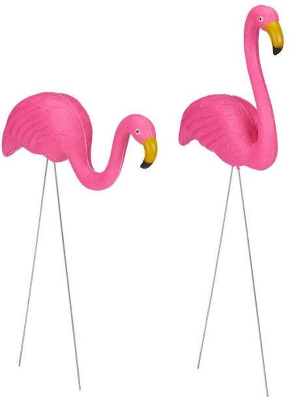 Flamingo ornament set of 2