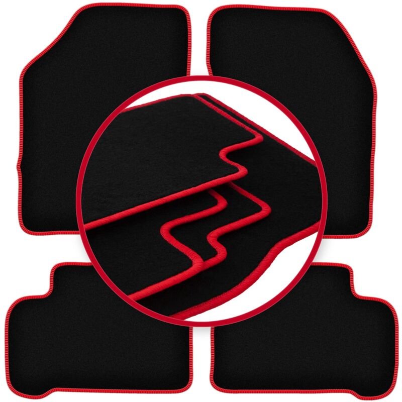 CARLUX-RED Autofußmatten für: Nissan 100NX Coupé, Targa (1990-1995)