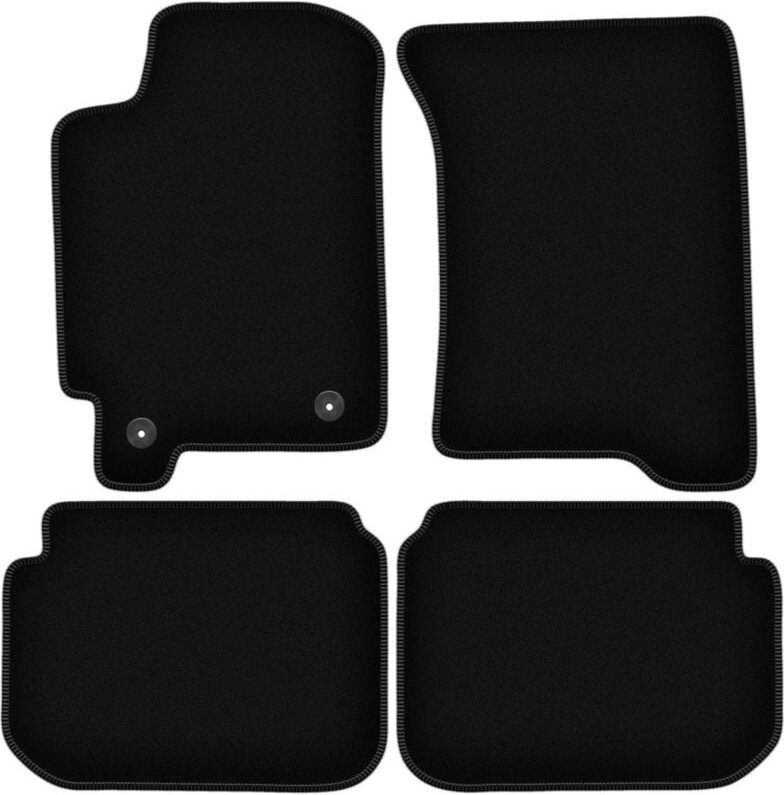 BASIC schwarze Veloursmatten für: Subaru Impreza GC mit Lüftungsschlitzen Fließheck, Limousine, Kombi (1992-2001)