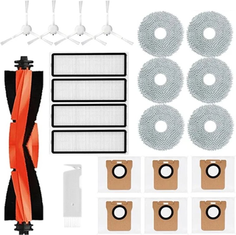Für Roboter Vakuum X20 + / Plus Teile Zubehör Wichtigsten Seite Pinsel Hepa-Filter Mopp Tuch Staub Taschen