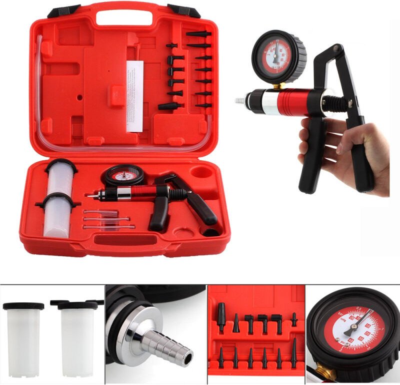 Vingo - swanew Bremsenentlüfter Bremsenentlüftungsgerät Vakuum Pumpe kfz handpumpe unterdruck