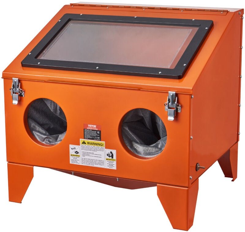 Vevor - 40-Gallonen-Sandstrahlkabine, 40–120 psi tragbare Tisch-Sandstrahlkabine, robuster Sandstrahler aus Stahl mit St...