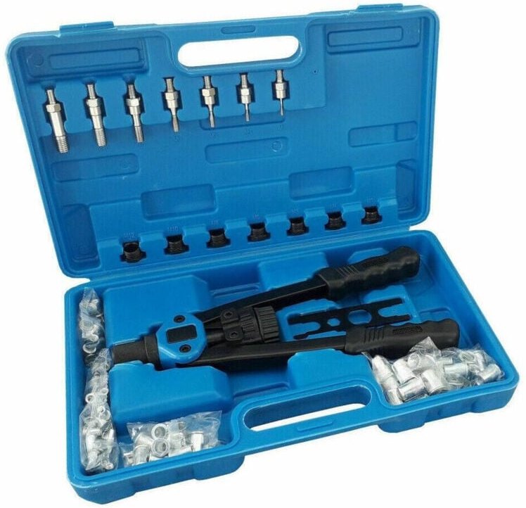 Trade Shop Traesio - Trade Shop - nietwerkzeug für gewindenieteinsätze M3 M4 M5 M6 M8 M10 M12 gewinde 116-TLG -