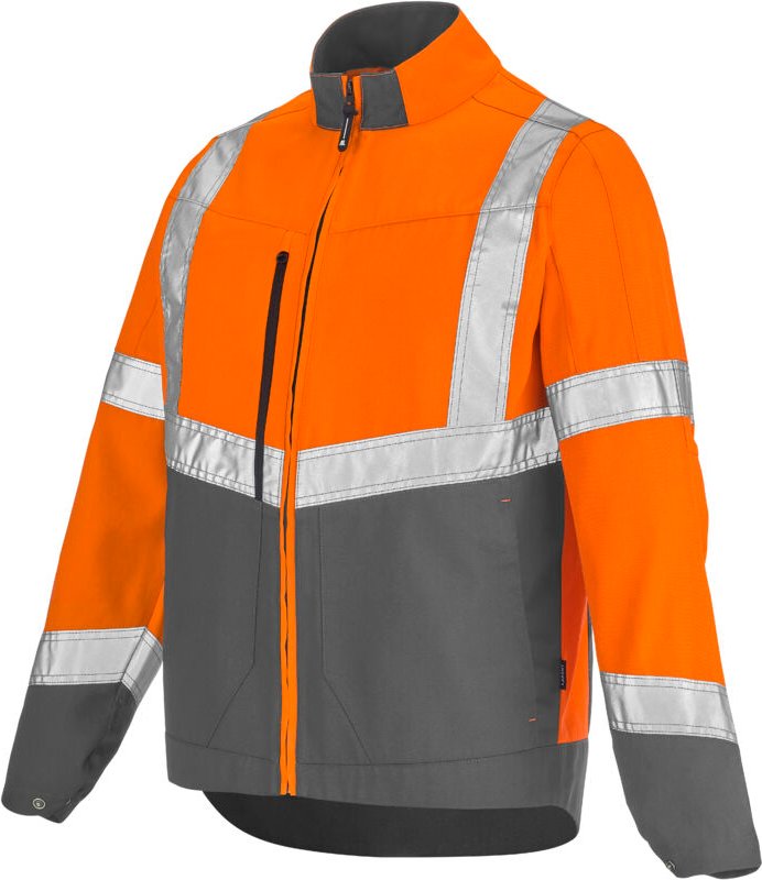 Lutea Pi Orange Fluo / Mineralgrau Jacke Xs