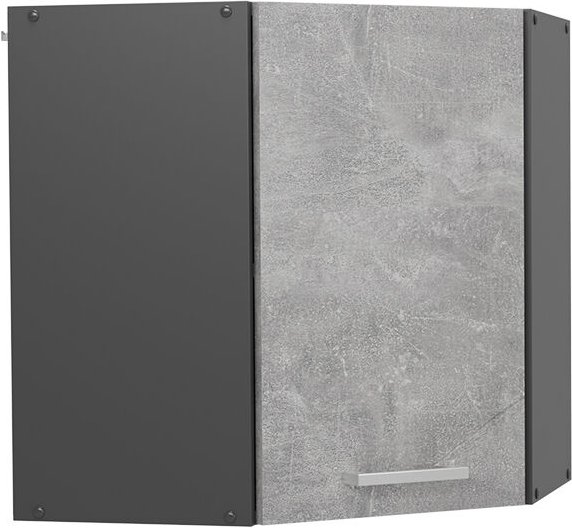 Eckhängeschrank R-Line, Beton, 57 cm Vicco