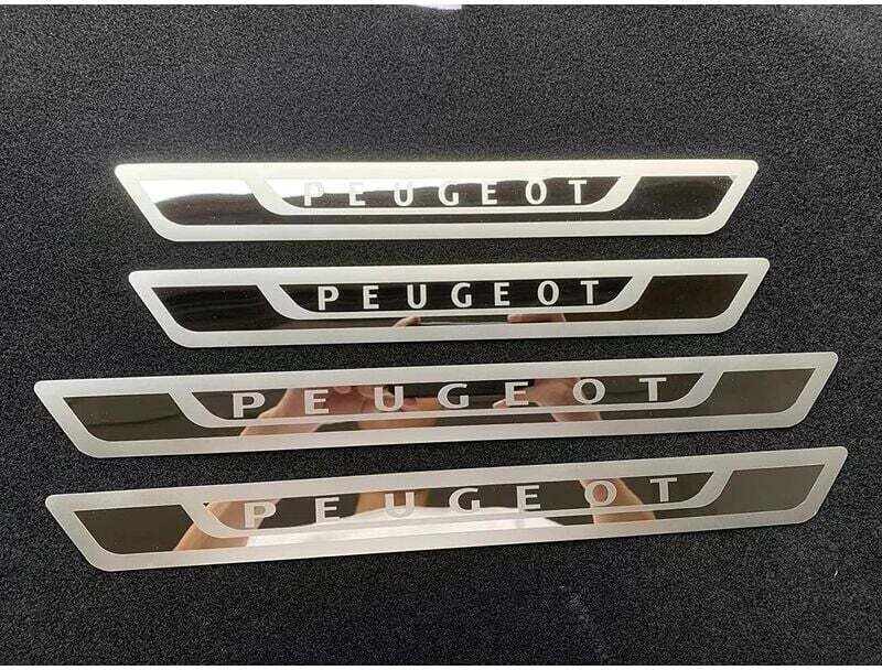 Satz mit 4 Stahltürschwellen für Peugeot 308 408 508 3008 2008 307, ultradünnes Einstiegspedal