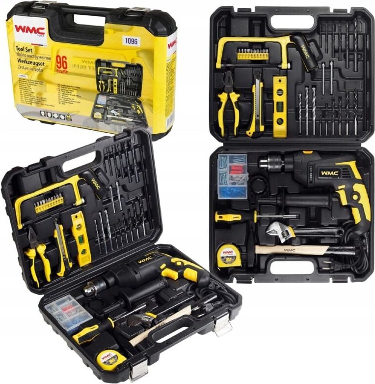 750 W Schlagbohrmaschine Bohrer 96-teilig Koffer