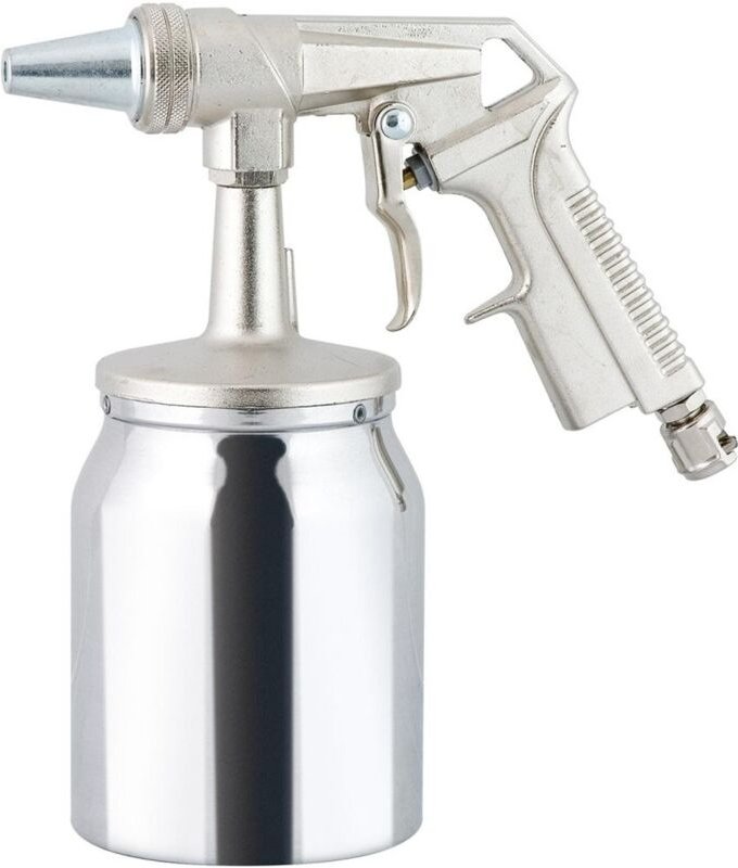 Riegler Sandstrahlpistole mit Alu-Becher, Düse 6mm, Stecker NW7,2