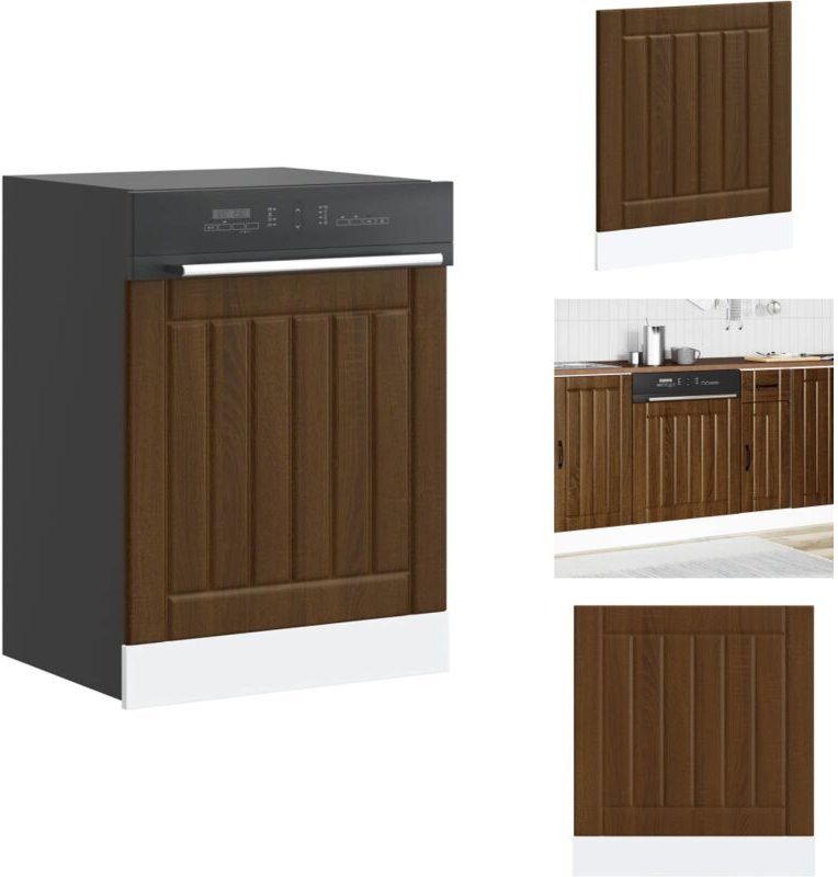 Geschirrspülerblende Lucca Braun Eichen-Optik Holzwerkstoff - Geschirrspülerblende - Geschirrspülerblenden - Geschirrspü...