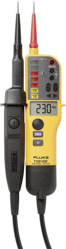 T130 Zweipoliger Spannungsprüfer cat iii 690 v, cat iv 600 v Akustik, lcd, led, Vibration - Fluke