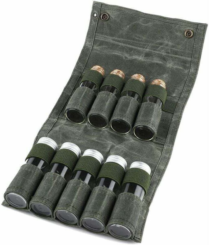 Tragbarer Gewürzbeutel von Tigrezy mit Gewürzglas