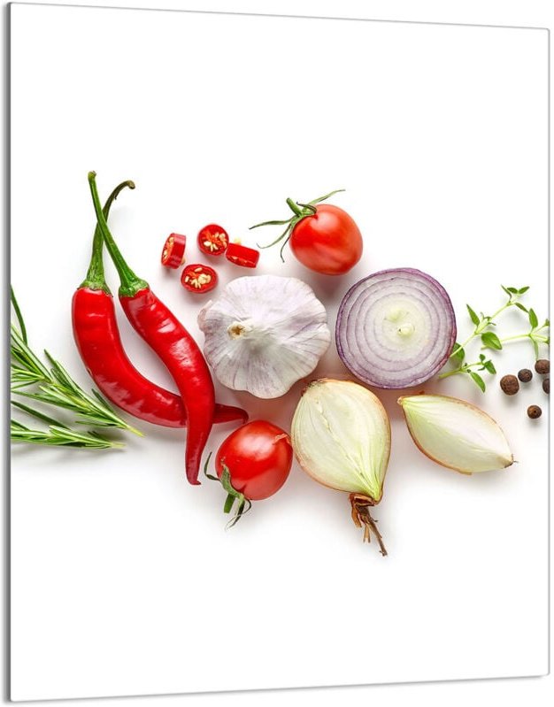 Glasschneidebrett 40x52 Gemüse