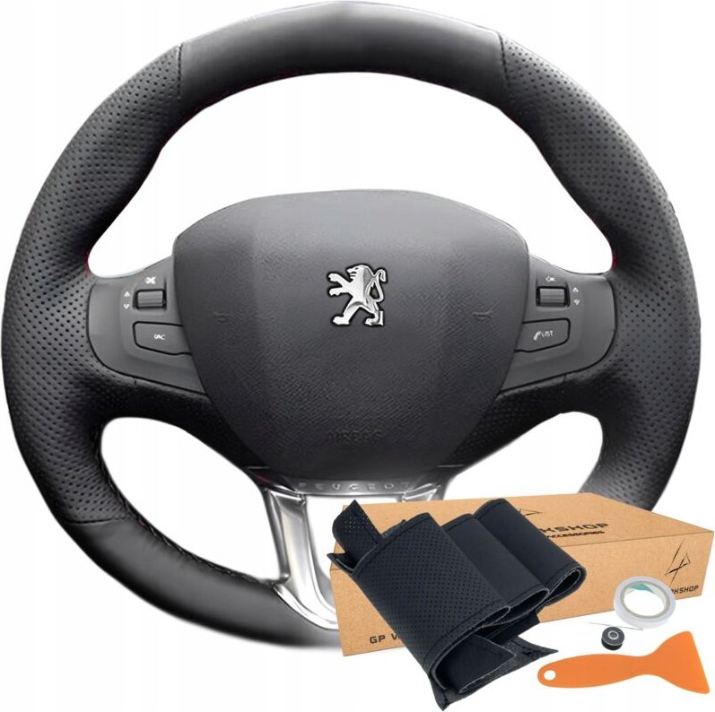 Lenkradabdeckung Mit Muster Für Peugeot 208 2008