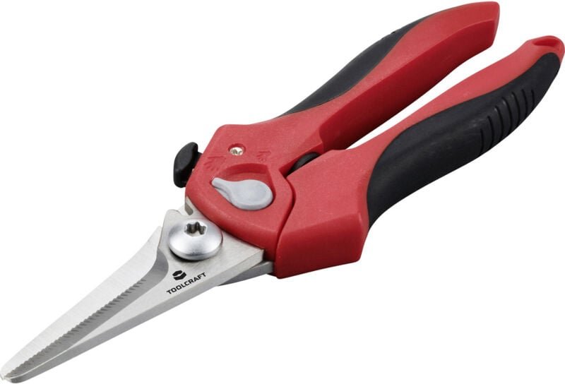 Thumbnail - TO-9625917 Universalschere 205 mm Rot, Schwarz - Toolcraft