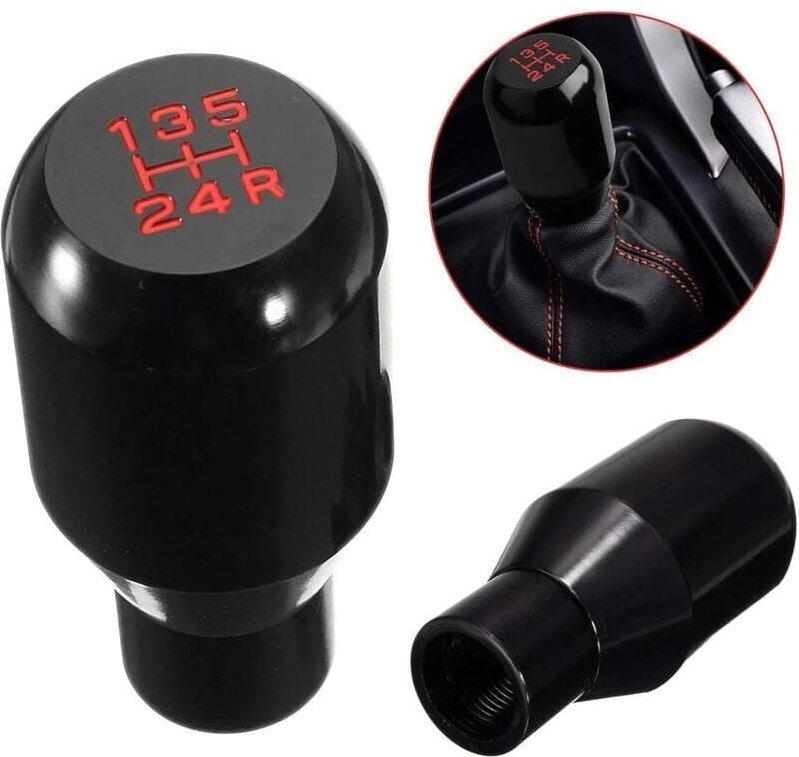 Thumbnail - Saline Shifter Adapter Universal 5 Gang Manuell Metall Chrom Schaltknauf Hebel Stick Stift Griff Kopf Auto Styling Zubeh...
