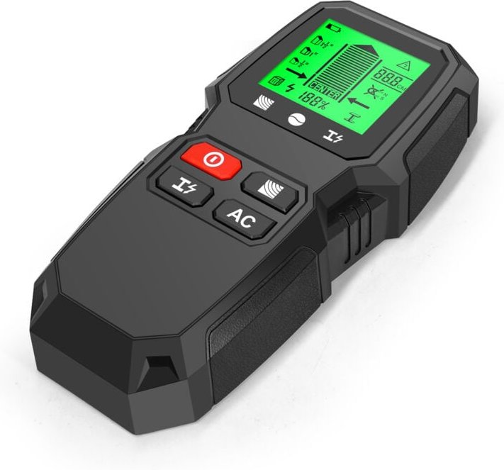 Zoternen - 5-in-1-Wandbolzenfinder, elektronischer Bolzendetektor mit HD-LCD-Display, zur Holz-, Metall- und Drahterkenn...