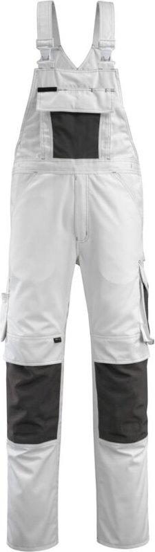 Mascot UNIQUE Latzhose Augsburg Gr. 44 weiss/dunkelanthrazit