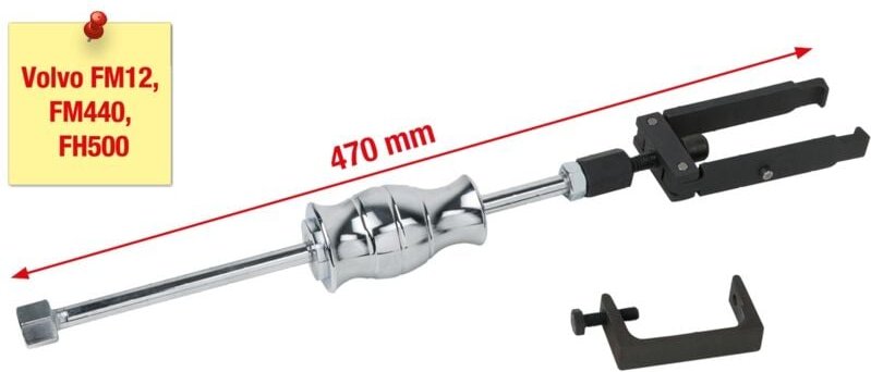 Ks Tools Volvo Injektoren-Auszieher mit 0,9 kg Schlaggewicht