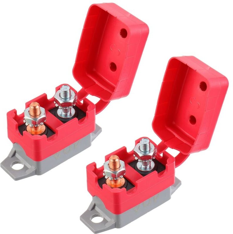 Csparkv - 40 a Leistungsschalter mit automatischer Rückstellung, 12 v – 24 v, mit Abdeckungsbolzen für Batterieladegerät...