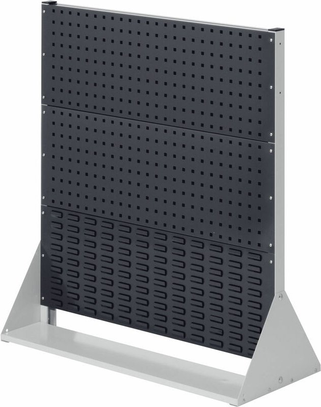 Kappes ®RasterPlan Stellwände einseitig Größe 3 - 2x Lochplatten 1x Schlitzplatte Anthrazitgrau RAL 7016