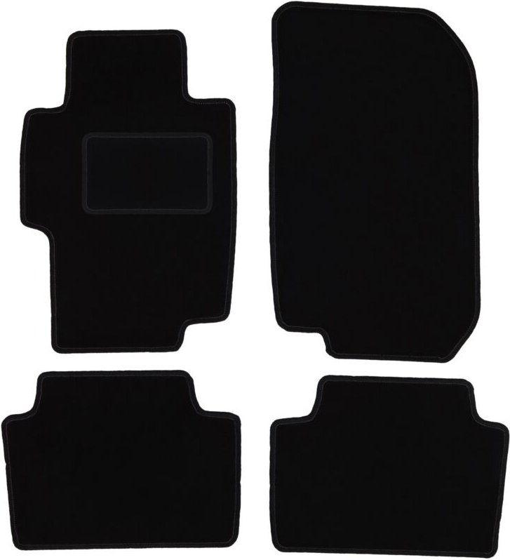 Schwarze Veloursmatten für: Honda Accord VII Limousine, Kombi, Tourer, Type-S (2002-2008)