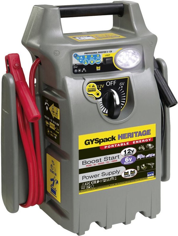 GYS Schnellstartsystem Gyspack Heritage 025844 Starthilfestrom (12 V)=450 A Spannungswandler 230 V,