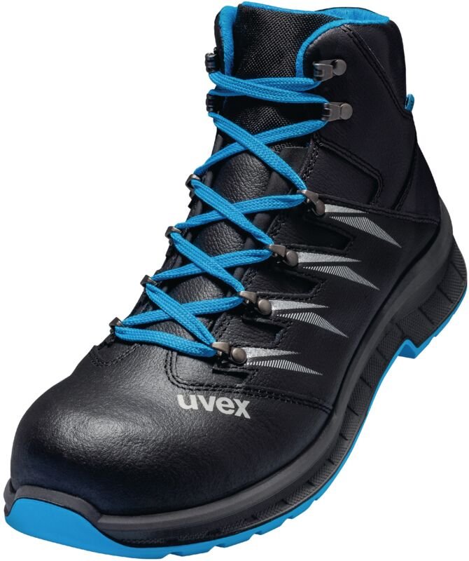 Uvex - 2 trend Sicherheits-Stiefel Gr.39 W11 S2 esd sr schwarz/blau 6935.8