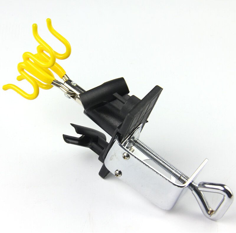 Lntyq Airbrushhalter T20 Airbrushhalter Tischkantenklemme Aufnahme für 4 Airbrushpistolen