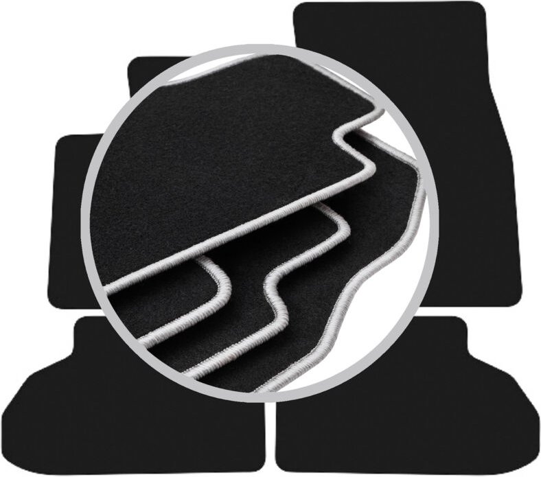 CARLUX-SILVER Autofußmatten für: BMW X6 F16 SUV (2014-2020)