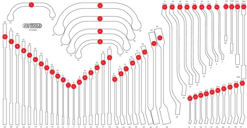 Ks Tools Leere Schaumstoffeinlage zu 813.0054