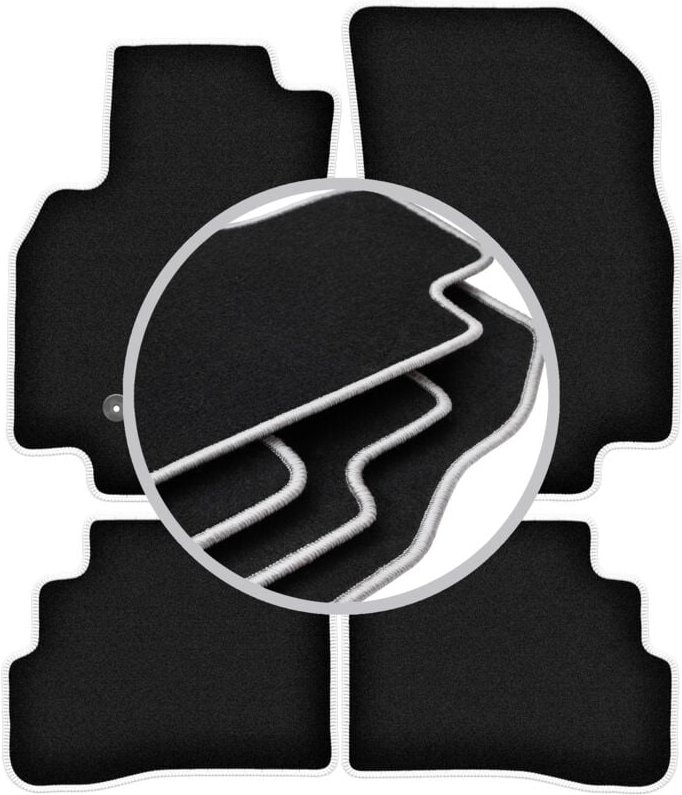 CARLUX-SILVER Autofußmatten für: Chevrolet Spark IV Fließheck (2015-)