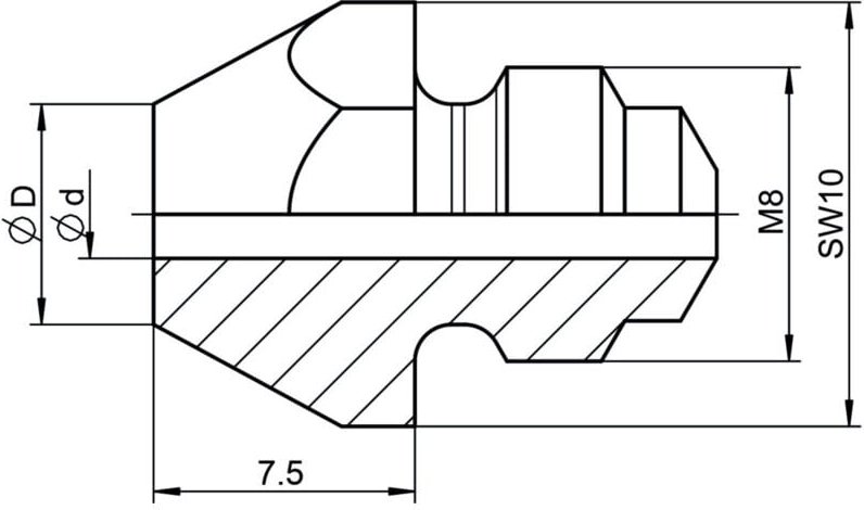 Mundstücke 10/27 (art 88800) für Blindnietzange s - Gesipa