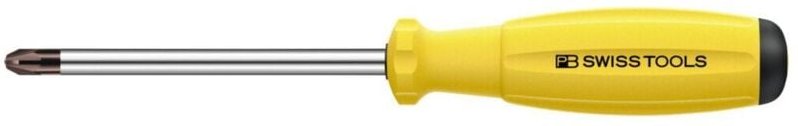 Pb Swiss Tools - Pozidriv-Schraubendreher, mit 2K-SwissGrip-Heft, esd, Kreuzschlitzgröße 1