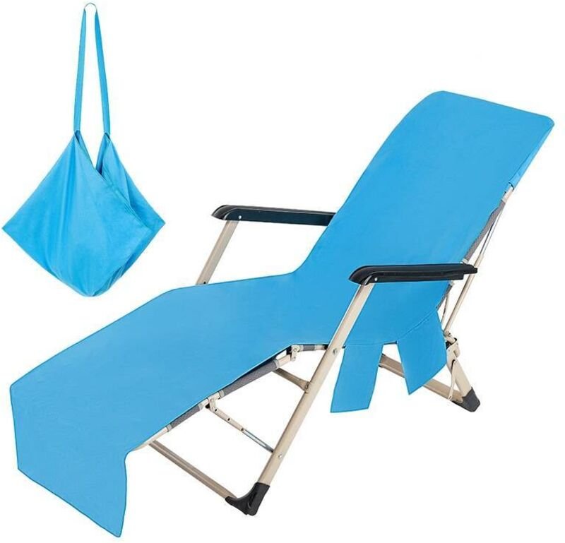 Handtuch für Lounge- und Strandstühle – Mikrofaser-Poolabdeckung, Handtuch für Sonnenliegen, Schutz für Outdoor-Stühle S...