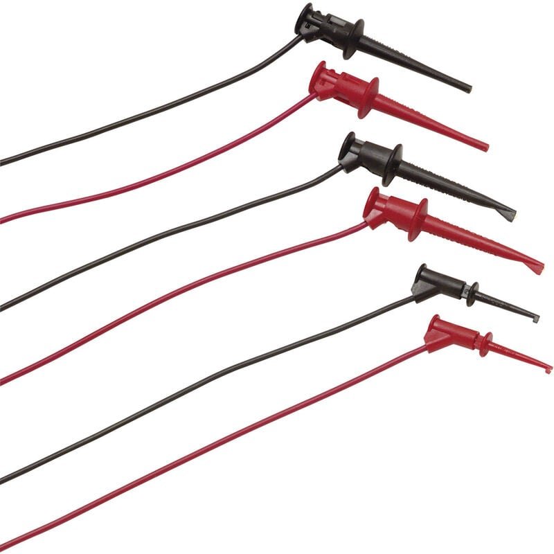 TL970 Messleitungs-Set Abgreifklemmen Bananenstecker 4 mm 0.90 m Rot, Schwarz 1 St. - Fluke