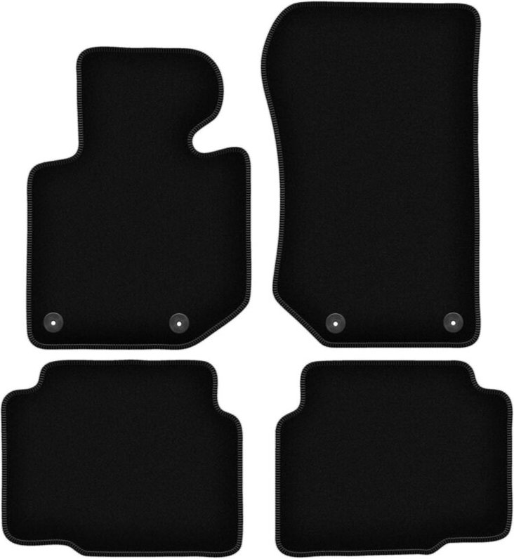 BASIC schwarze Veloursmatten für: BMW 3 E36 Kompakt, Coupé, Limousine, Kombi, Touring (1991-2000)