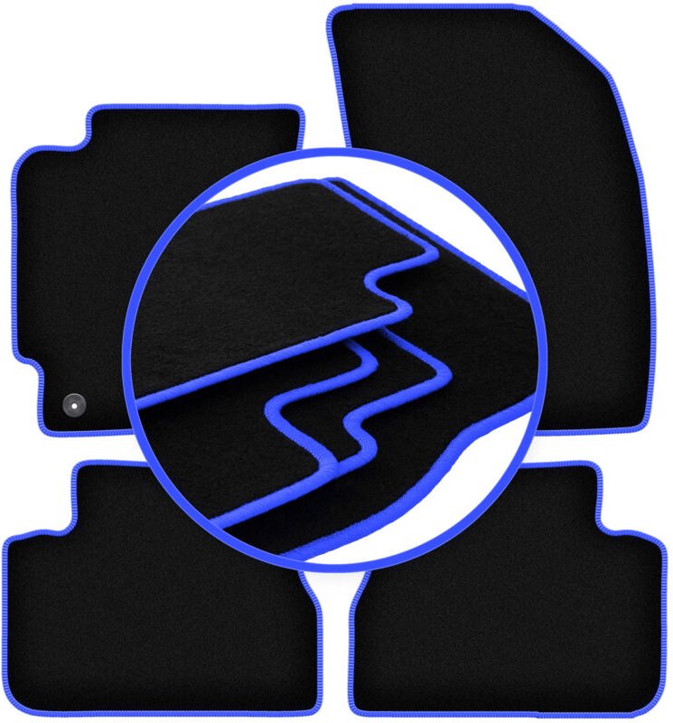 CARLUX-BLUE Autofußmatten für: Daewoo Magnus Limousine (2006-2012)