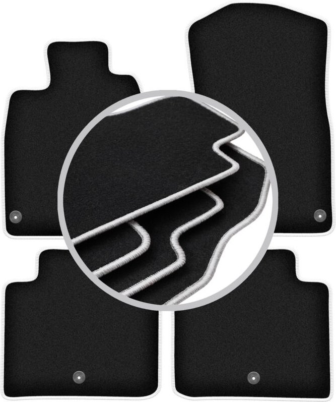 CARLUX-SILVER Autofußmatten für: Lexus GS III Limousine (2005-2012)