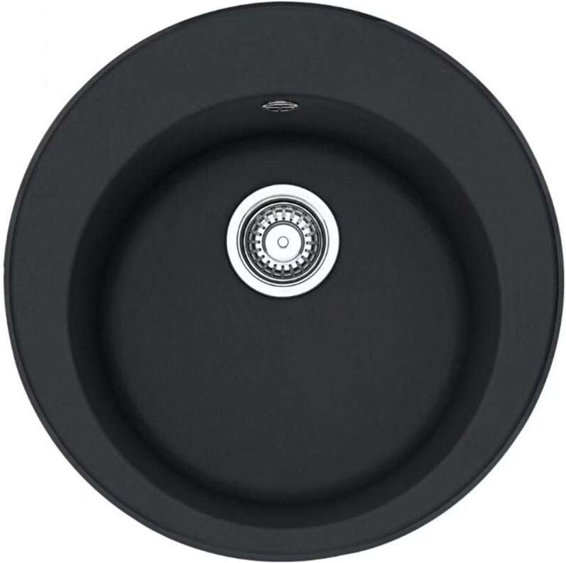Franke Rondo - Fragranit Spülbecken ROG 610, 51 cm, rund, onyx 114.0283.879
