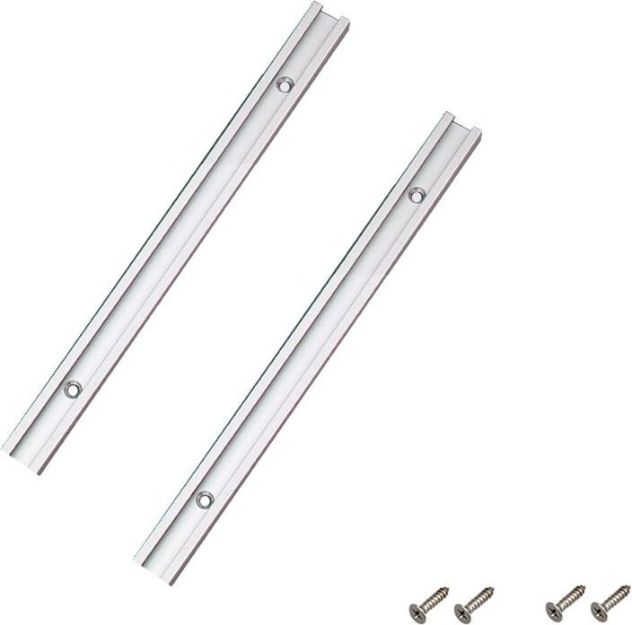 2 Stück 200 mm T-Schiene, Aluminium-T-Nut, T-Nut-Gehrungsschiene für Tischkreissägen, Oberfräsen und Holzbearbeitungswer...
