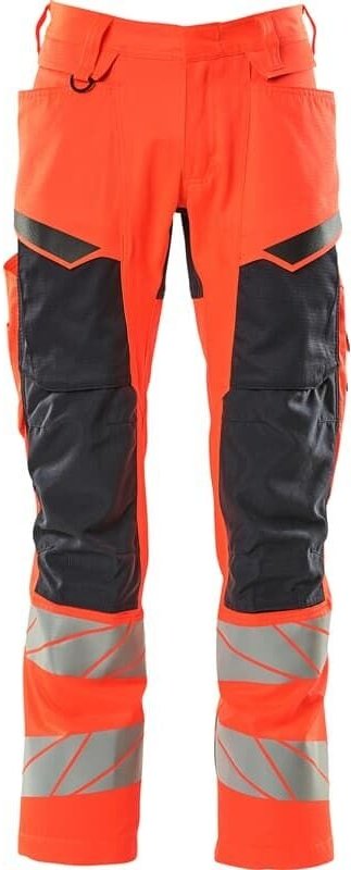 Warnschutz Bundhose 19579-236-22210 Gr. 62 hi-vis rot/schwarzblau - Mascot