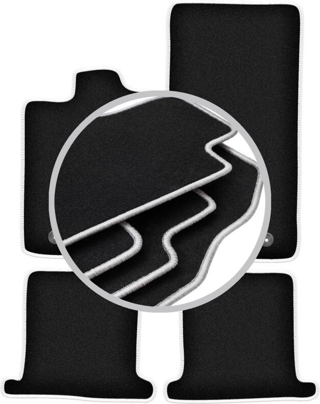 CARLUX-SILVER Autofußmatten für: Jaguar XK Coupé (2006-2014)