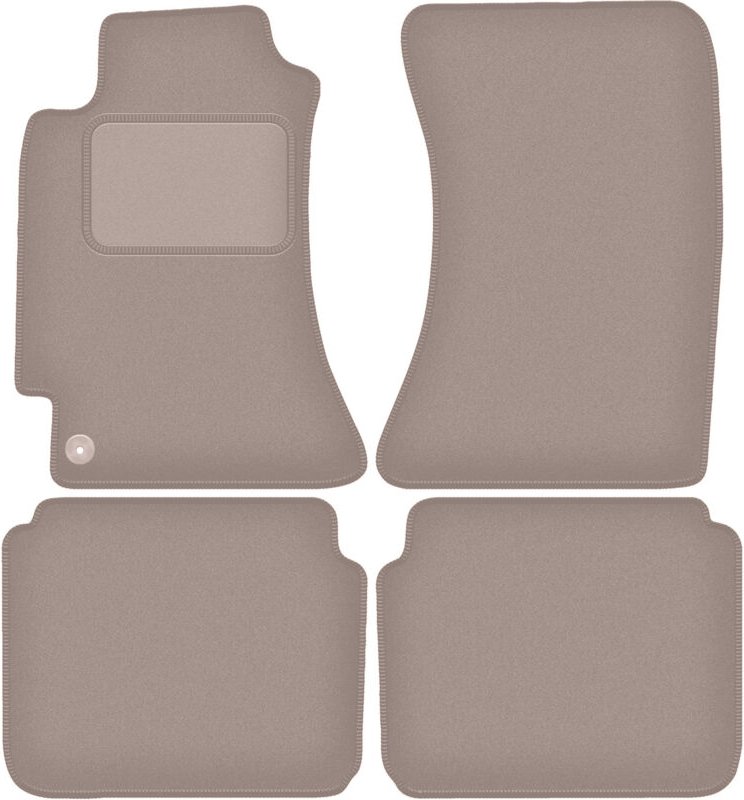 Beige Veloursmatten für: Subaru Legacy III B4 Kombi, Limousine (1998-2003)