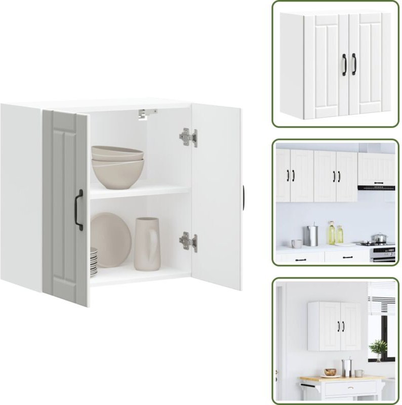 Küchen-Hängeschrank Lucca Weiß Holzwerkstoff - Küchen-Wandschrank - Küchen-Wandschränke - Wandschrank Küche - Küchenschr...