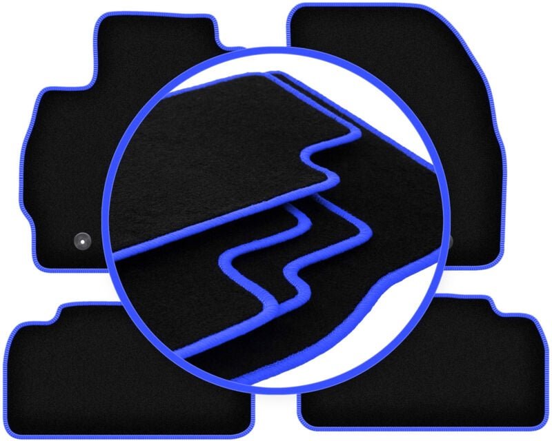 CARLUX-BLUE Autofußmatten für: Mazda 5 II Minivan (2010-)