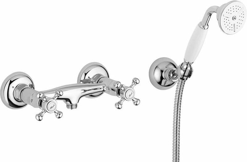 Paffoni - Chrom-goldfarbene externe Wannengruppe Belinda FBLV168DCO Chrom-Gold - Mit Duschset