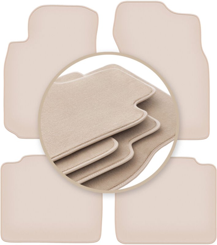 Beige Matten PREMIUM für: Mitsubishi Lancer VII Kombi, Limousine 2003-2008