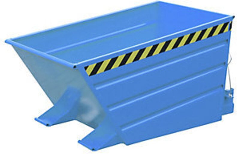Bauer Kippbehälter mit Hebelverschluß VD 500, lackiert, Lichtblau